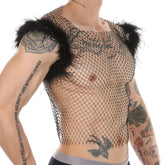 Crystal Temptress Mesh Mens Vest